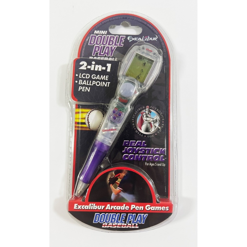 X-MINI DOUBLE PLAY BASEBALL ARCADE PEN‎ - ELECTRONIC HAND-HELD - EXCALIBUR